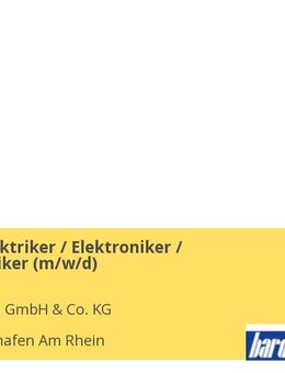 Betriebselektriker / Elektroniker / Mechatroniker (m/w/d) - Ludwigshafen (Rhein)