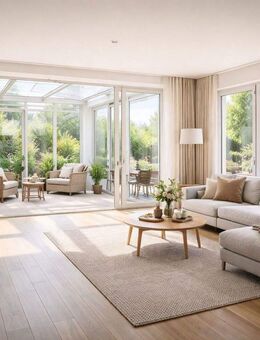 Komfortabel wohnen im Erdgeschoss - barrierefrei, altersgerecht, mit Wintergarten - Borsdorf