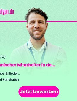 Technischer Mitarbeiter (m/w/d) in der Arbeitsvorbereitung - Bad Karlshafen