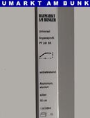 Anpassprofil 0,9 m × 45 × 14 mm SK silber – Aluminium Anpassungsleiste in 45891