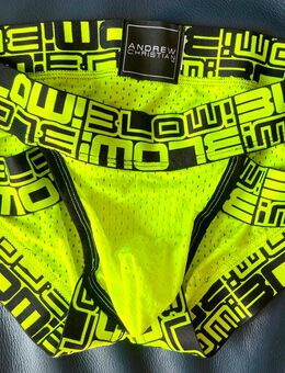 Andrew Christian Shorts, Mesh-Stoff, neongelb - Barmstedt