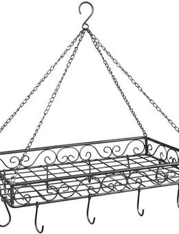 Ambiente Haus Hängekorb Topfhänger aus Eisen in Grau - 60 cm (1 St)