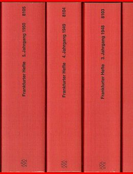 FRANKFURTER HEFTE - Zeitschrift für Kultur und Politik (7 Bde) - Köln