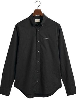 Gant Langarmhemd Slim Fit Popeline Hemd leichte Baumwolle strapazierfähig pflegeleicht mit klassischer Logostickerei auf der Brust