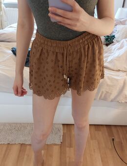 Braune Blumen Shorts M Damen - Bestensee