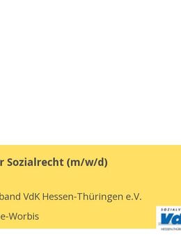 Fachberater Sozialrecht (m/w/d) - Leinefelde-Worbis