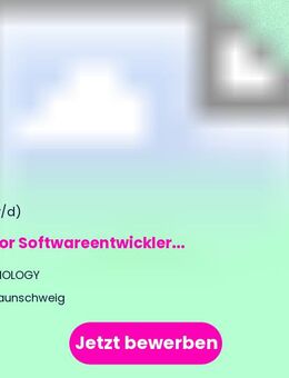 Senior Softwareentwickler (m/w/d) - Braunschweig