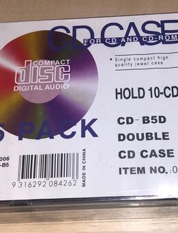 Doppel-CD-Leerhüllen (5er Pack) NEU - Gelsenkirchen