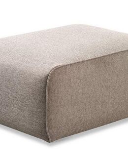 andas Polsterhocker Noord 92/66 cm, mit Kedernaht, schöne Serienergänzung