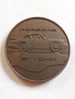 PORSCHE 911 turbo Kalendermünze 1991 im Top Zustand - Zwickau
