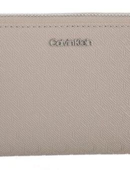 Calvin Klein Geldbörse Ruched LONG L-ZIP, Damen Geldbeutel, Portemonnaie mit Logo-Schriftzug