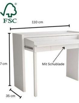 Woodman Konsolentisch Jens, mit Schreibtisch Funktion, im extravaganten Design, FSC®-zertifiziert