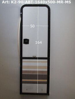 Knaus Azur Wohnwagentür 164 x 50 gebr. (zB 540) mit Rahmen ohne Schlüssel / Aufbautür / Eingangstür - Schotten Zentrum