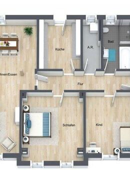 Hochwertige Eigentumswohnung in sehr guter Lage in Ilmenau/ Erstbezug nach Fertigstellung 10/2025 - Ilmenau
