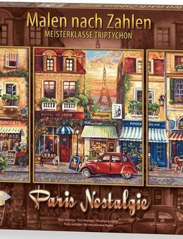 Schipper Malen nach Zahlen Meisterklasse Triptychon - Paris Nostalgie, Made in Germany