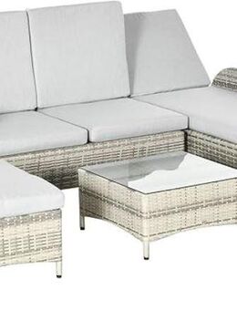 Gartenmöbel-Set für 4 Personen aus PE-Rattan - NEU und original verpackt eine 4-teilige Rattan-Sitzgruppe von Outsunny - Unna