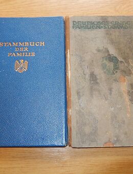 2 Stammbücher mit Gebührenmarken (Fiskalmarken) - Krefeld
