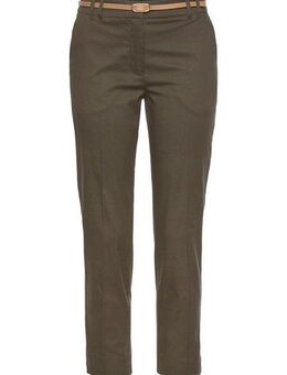 Vivance Chinohose (mit Gürtel in Lederoptik) in klassischer Basic-Form, Stoffhose, Business-Look