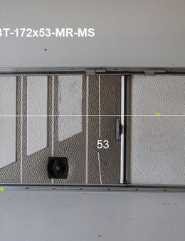 HymerCamp Wohnmobiltür 173 x 53 mit Schlüssel gebr. Aufbautür mit Rahmen (Fiat280) (Eingangstür) - Schotten Zentrum