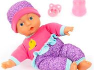 Bayer Babypuppe Puppe, 30 cm pink/lila (3-tlg)