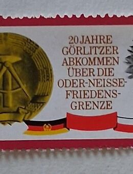 DDR 1970 20 Jahre Görlitzer Abkommen Einzelmarke postfrisch - Görlitz