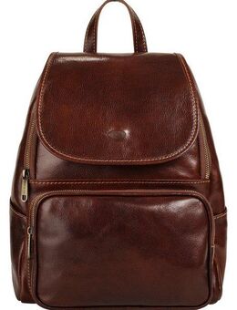 Piké Cityrucksack, echt Leder, Made in Italy