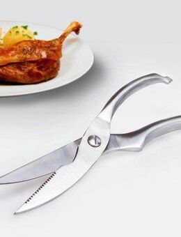 GSD HAUSHALTSGERÄTE Geflügelschere, formschön, ideal für Nutzung an Tisch und Tafel, Edelstahl