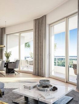 Traumhafter Panoramablick! 4-Zi.-Whg. mit großzügigem Wohnbereich, 2 Bädern und umlaufendem Balkon - München