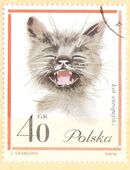 Polnische Briefmarken Katzen (436) in 20095