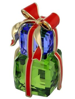 Swarovski Weihnachtsfigur Dekofigur Kristallfigur Sammelfigur Geschenke, (1 St)