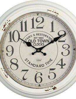 Ambiente Haus Wanduhr Wanduhr - weiss 37cm