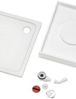 OTTOFOND Duschwanne Set Rechteckduschwanne, rechteckig, Sanitäracryl, 3-St., 1000x900/30 mm