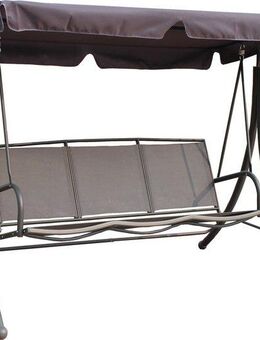 Garden Pleasure Hollywoodschaukel ANNA, 3-Sitzer, grau/schwarz