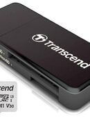 Speicherkarte MicroSDXC 128GB, Transcend, class 10, V30, u3, uhd , 4k, mit einer Datenübertragung von bis zu 90MB/s, Speicherkartenleser Transcend Dual,  MicroSD & SD Laufwerke, USB 3.0 Typ A, schwarz in 90763