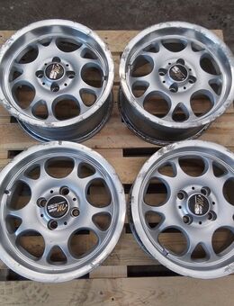 4 gebrauchte Motion Alufelgen 7x14 ;ET 35, LK 4x100 3F - Sprendlingen