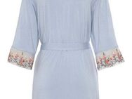 LASCANA Kimono, Kurzform, Viskose, Kimono-Kragen, Gürtel, mit bestickter Spitze