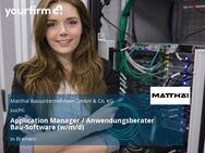 Application Manager / Anwendungsberater Bau-Software (w/m/d) - Bremen