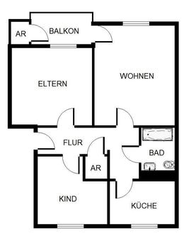 3-Zimmer-Wohnung in Herne Holthausen - Herne