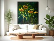 Oil Painting | Real-Expressionism | Sunflowers by E.C.d.J - Herdwangen-Schönach