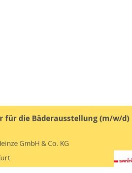 Fachberater für die Bäderausstellung m/w/d - Schweinfurt