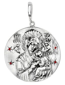 Firetti Kettenanhänger Schmuck Geschenk Silber 925 Halsschmuck Anhänger Madonna, mit Stein (synth)