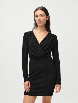 LeGer Minikleid Marcelina, LeGer by Lena Gercke mit Glitzergarn, Oberteil in Wickeloptik, figurbetonte Passform