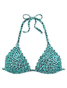 LASCANA Triangel-Bikini-Top Mae, farbenfroher Animalprint, herausnehmbare Cups
