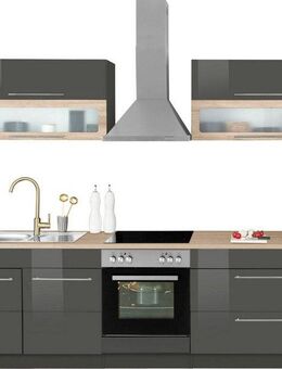 KOCHSTATION Küchenzeile KS-Wien, Breite 260 cm, wahlweise mit E-Geräten