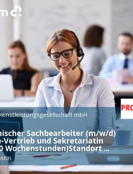 Kaufmännischer Sachbearbeiter (m/w/d) Backoffice-Vertrieb und Sekretariatin Teilzeit (20 Wochenstunden)Standort Sankt Augustin bei Bonn - Sankt Augustin