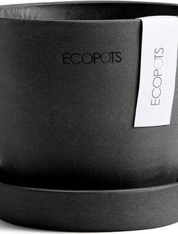 ECOPOTS Blumentopf Antwerp Mini 11 Dunkelgrau, für den Innenbereich