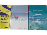 3 Lehrbücher Staat Gesellschaft Volkswirtschaft Recht Justiz - Inwil