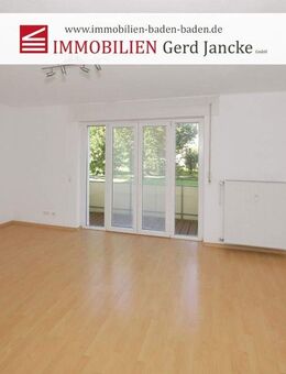 Baden-Baden, gut geschnittene Zwei-Zimmer-Wohnung mit Balkon u. Carport! - Baden-Baden