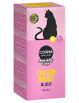 Sparpaket Cosma Mini Jelly Cups 24 x 25 g - Hühnchenbrust