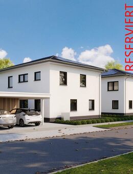 Zwei Einfamilienhäuser Energieeffizienter Neubau, KfW40, Massivbauweise und PV-Anlage - Borchen